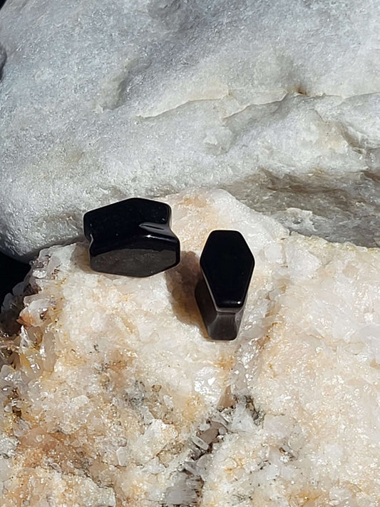 Black Coffin Double Flare Plugs