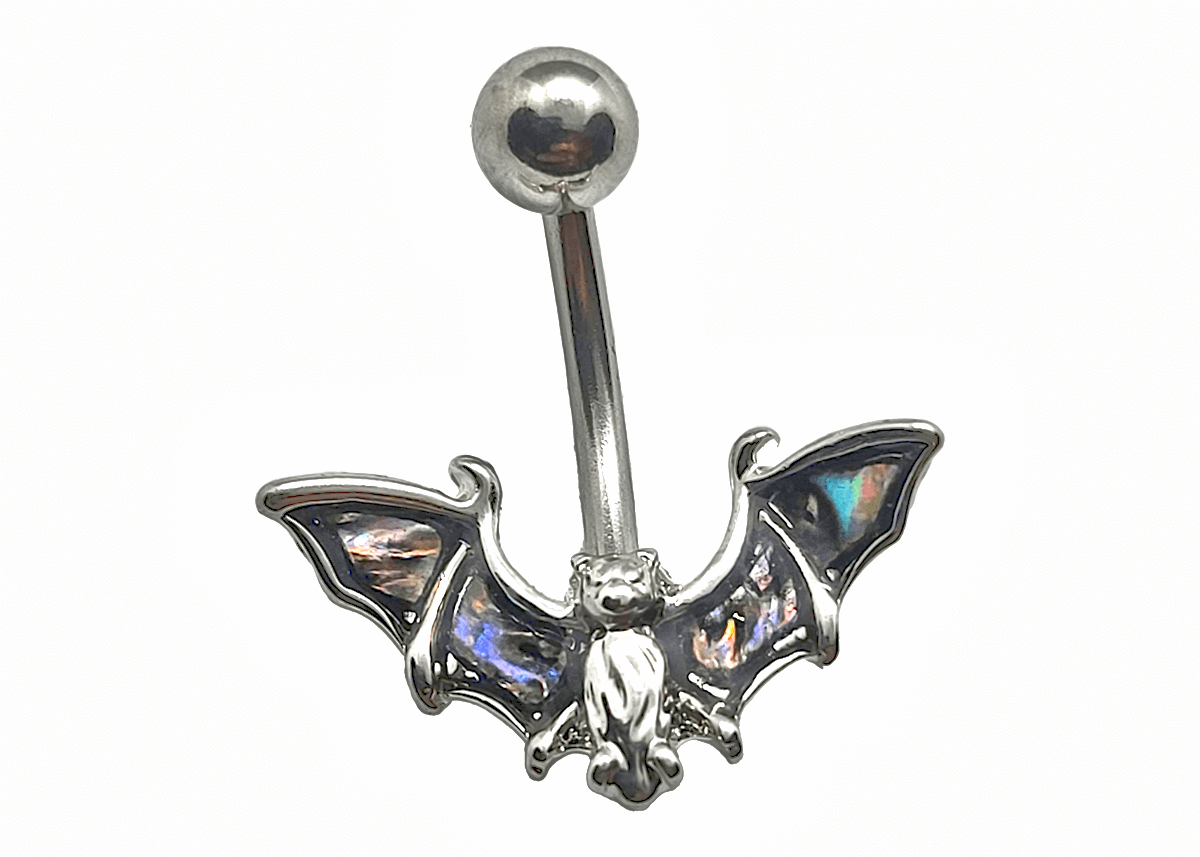 Bat With Wings Belly Button Ring