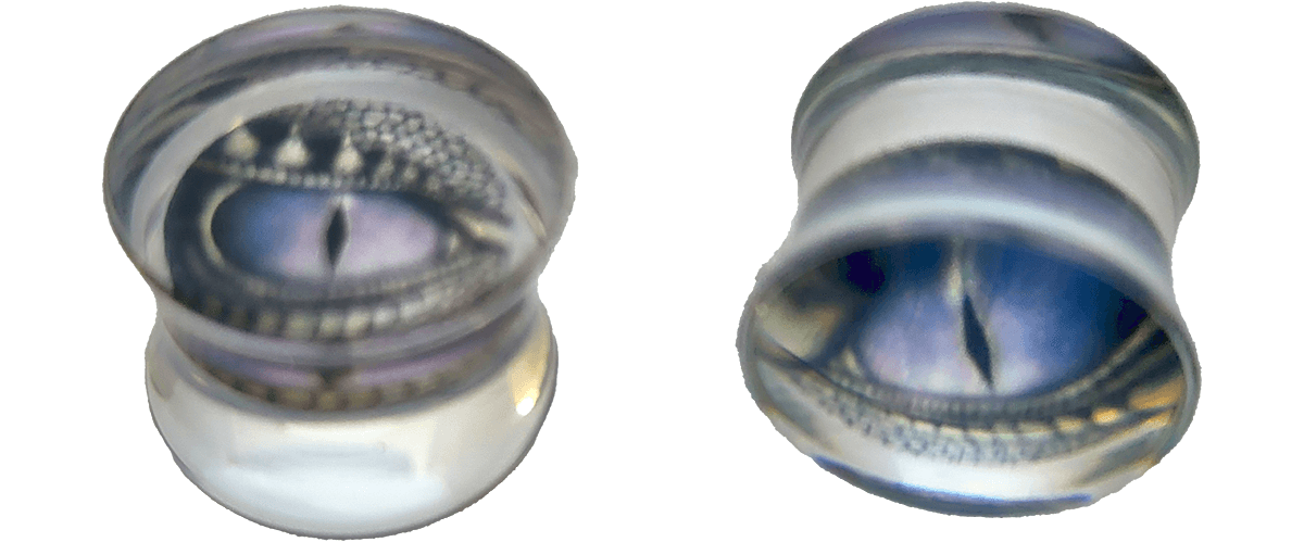 Blue Dragon Eye Print Plugs
